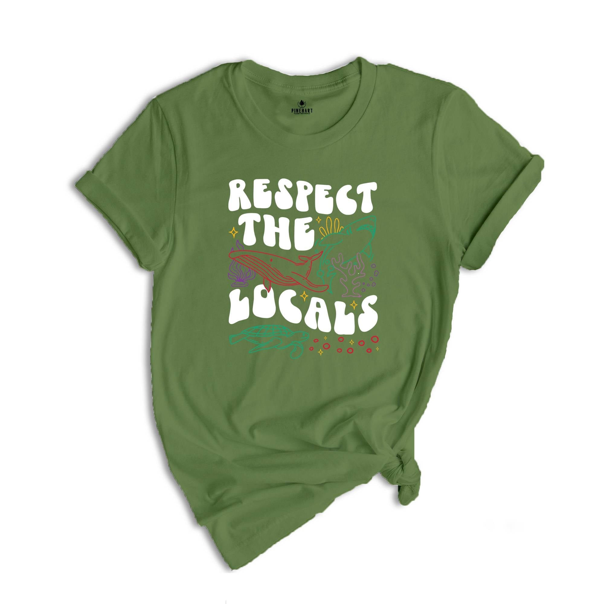 Respect The Local Animals Shirt, Protect National Parks, Beach Girl Shirt, Summer Environmental Gift, Cute Birthday T-shirt