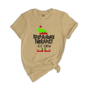 Respiratory Therapist Elf Crew T-Shirt, Matching Christmas Tee, Respiratory Therapist Squad T-Shirt, Christmas Shirt