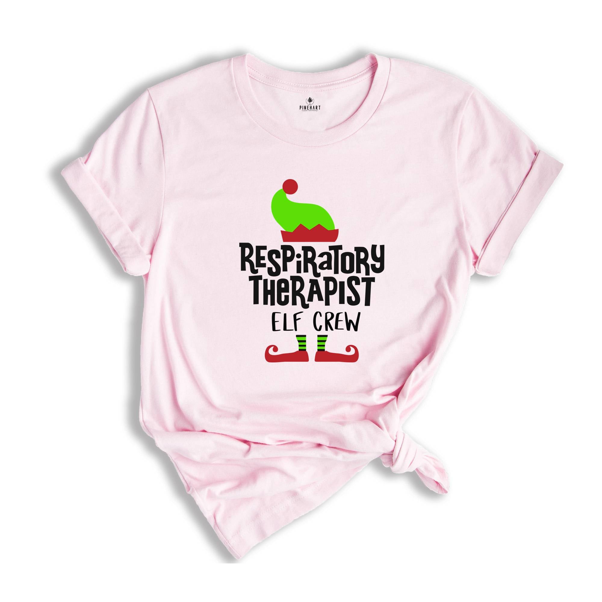 Respiratory Therapist Elf Crew T-Shirt, Matching Christmas Tee, Respiratory Therapist Squad T-Shirt, Christmas Shirt