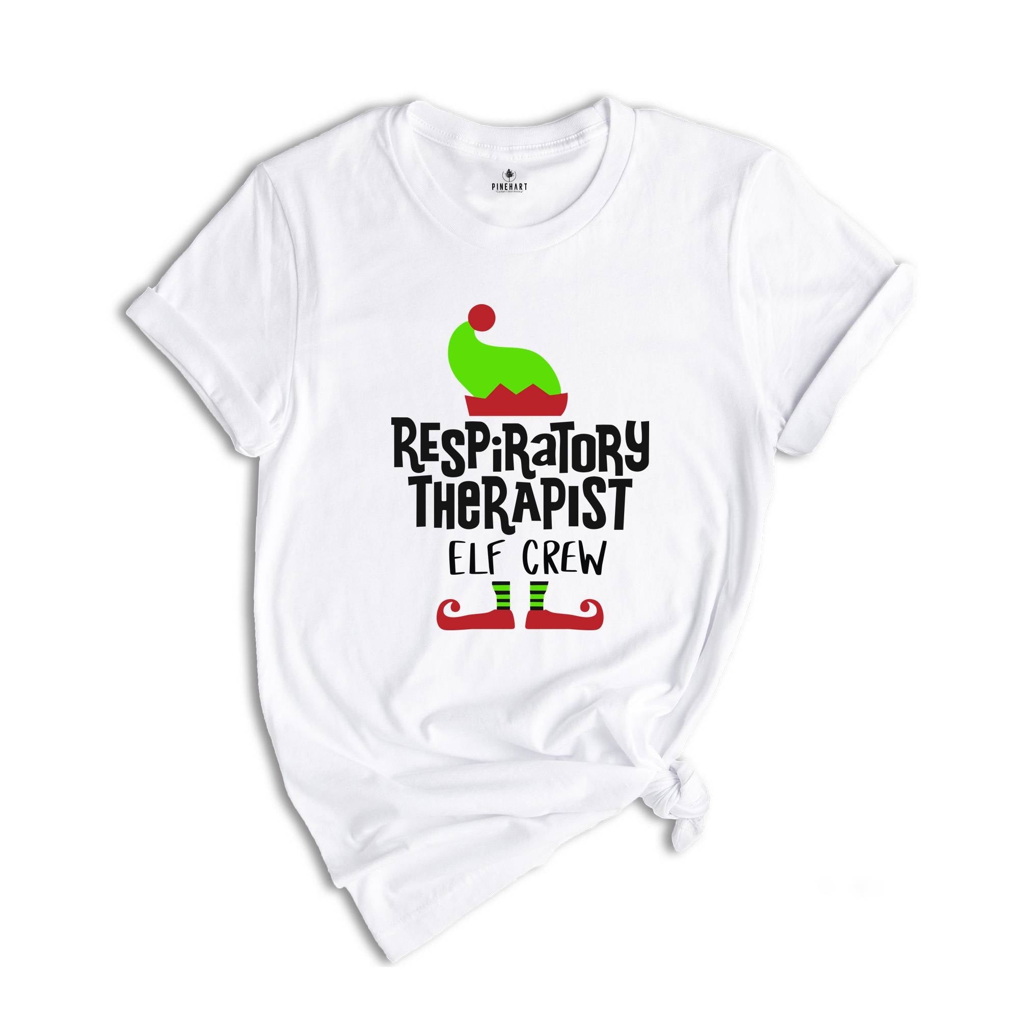 Respiratory Therapist Elf Crew T-Shirt, Matching Christmas Tee, Respiratory Therapist Squad T-Shirt, Christmas Shirt