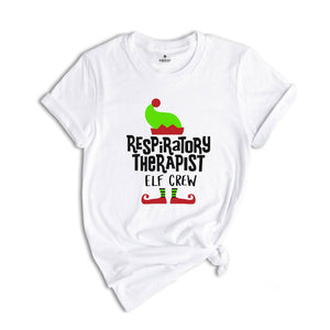 Respiratory Therapist Elf Crew T-Shirt, Matching Christmas Tee, Respiratory Therapist Squad T-Shirt, Christmas Shirt