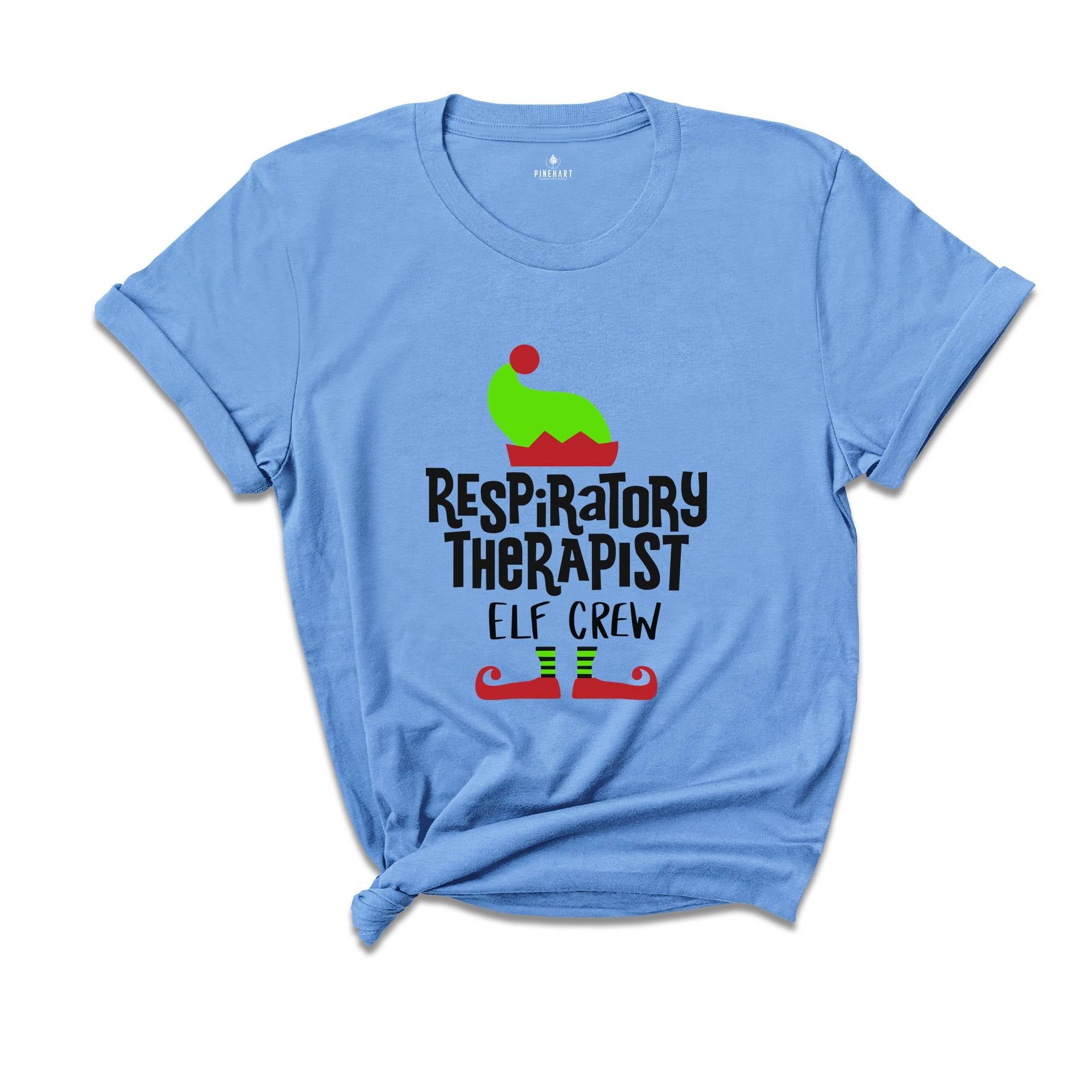 Respiratory Therapist Elf Crew T-Shirt, Matching Christmas Tee, Respiratory Therapist Squad T-Shirt, Christmas Shirt