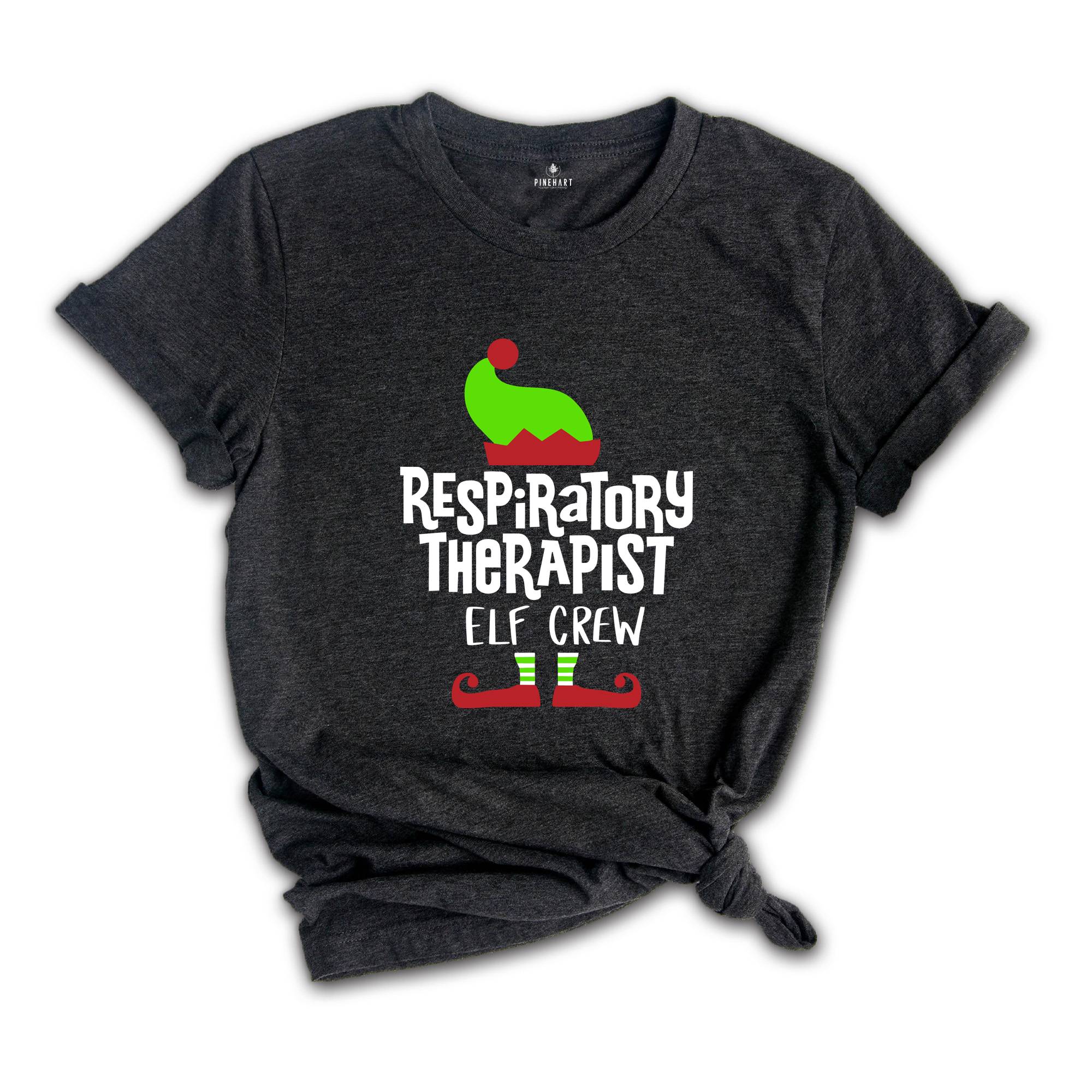 Respiratory Therapist Elf Crew T-Shirt, Matching Christmas Tee, Respiratory Therapist Squad T-Shirt, Christmas Shirt