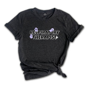 Respiratory Therapist Halloween Shirt, RT halloween Shirt, Rt T-Shirt, Pulmonary Nurse Ghost Halloween Gift, Nurse Tee