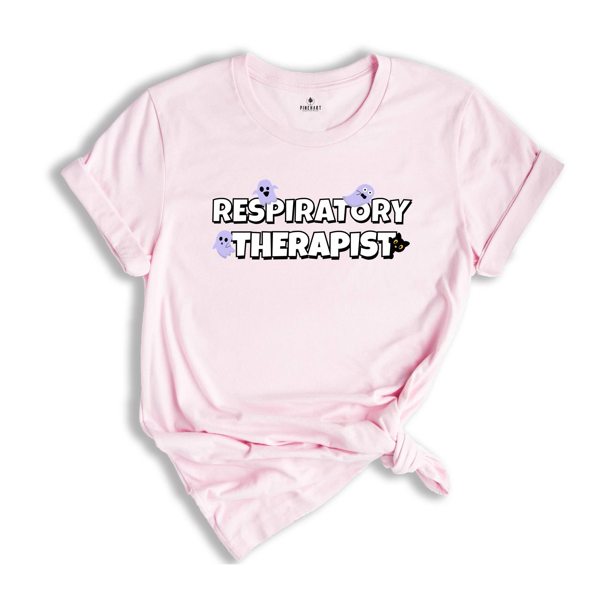 Respiratory Therapist Halloween Shirt, RT halloween Shirt, Rt T-Shirt, Pulmonary Nurse Ghost Halloween Gift, Nurse Tee