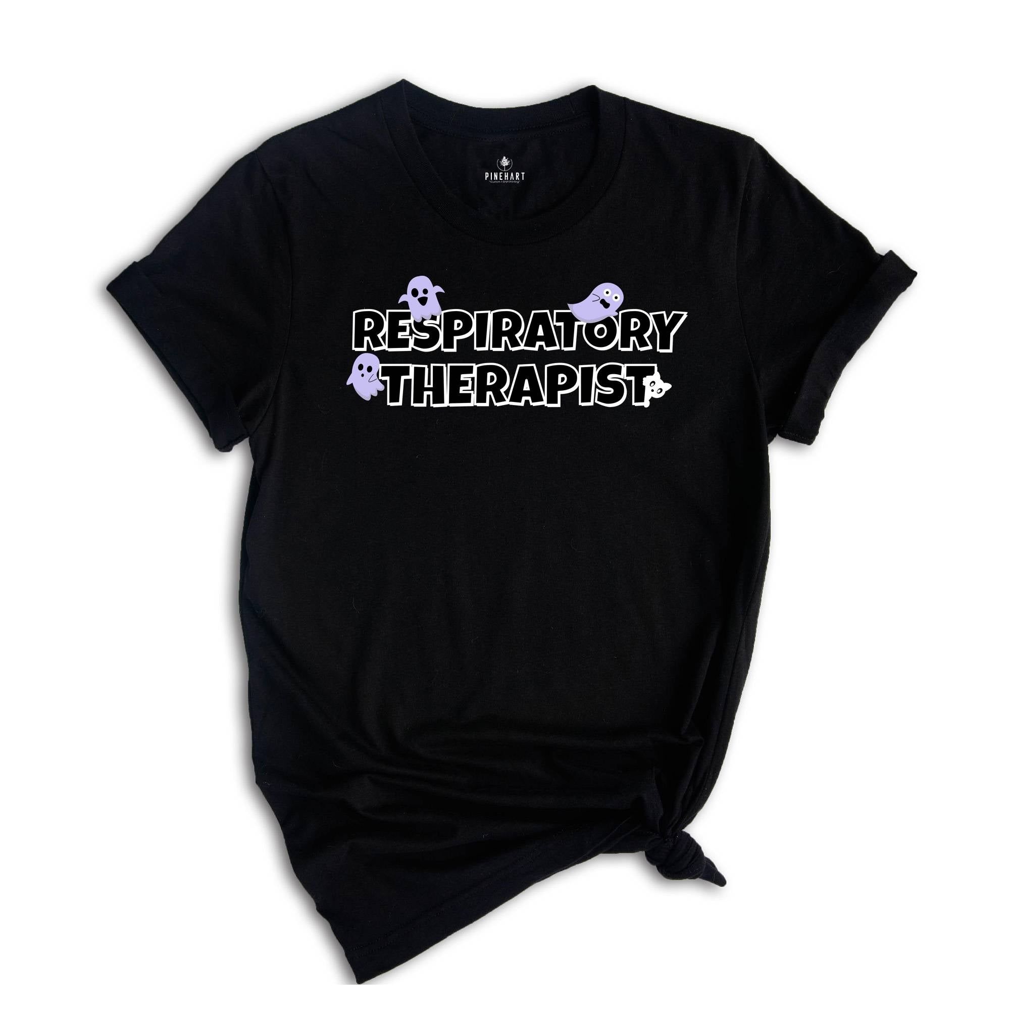 Respiratory Therapist Halloween Shirt, RT halloween Shirt, Rt T-Shirt, Pulmonary Nurse Ghost Halloween Gift, Nurse Tee
