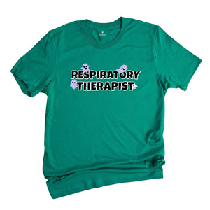 Respiratory Therapist Halloween Shirt, RT halloween Shirt, Rt T-Shirt, Pulmonary Nurse Ghost Halloween Gift, Nurse Tee