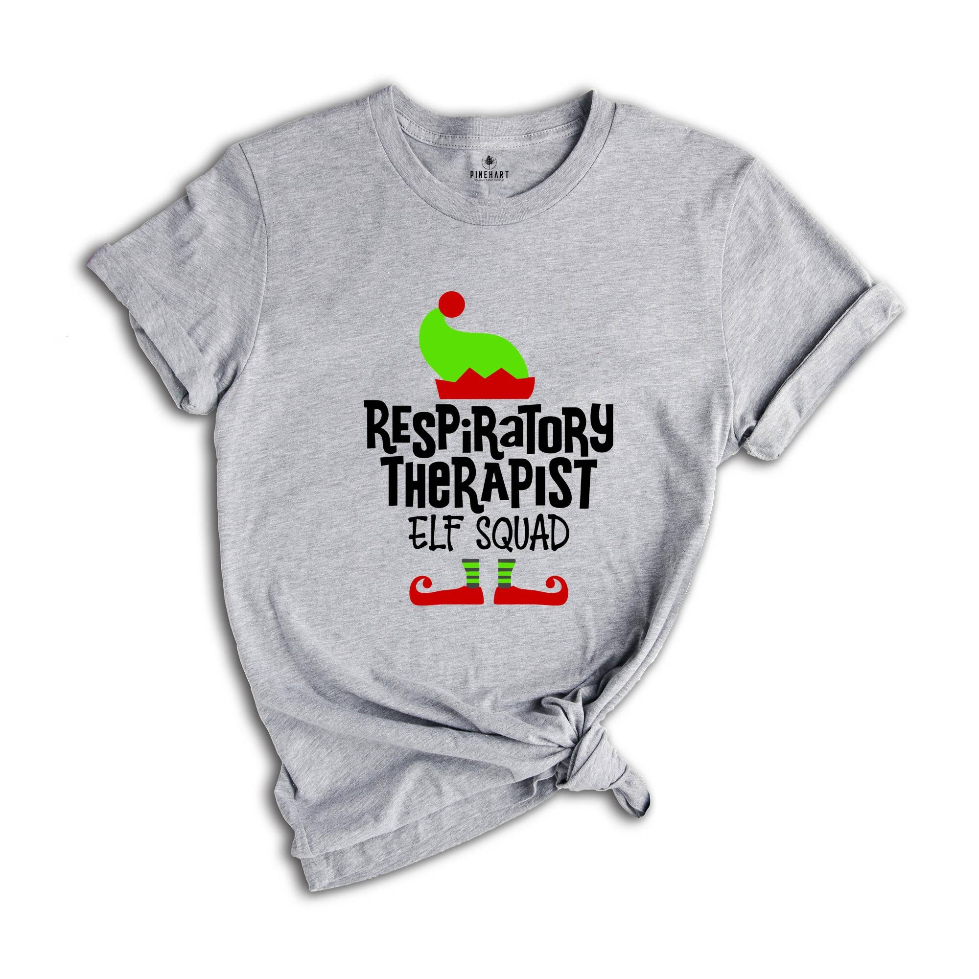 Respiratory Therapist tee, Christmas tee, Respiratory Therapist Gifts, Respiratory Therapy, Christmas Gift, Therapist Assistant, RT Elf tee
