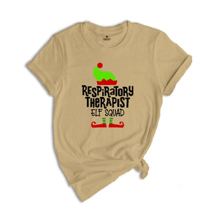 Respiratory Therapist tee, Christmas tee, Respiratory Therapist Gifts, Respiratory Therapy, Christmas Gift, Therapist Assistant, RT Elf tee