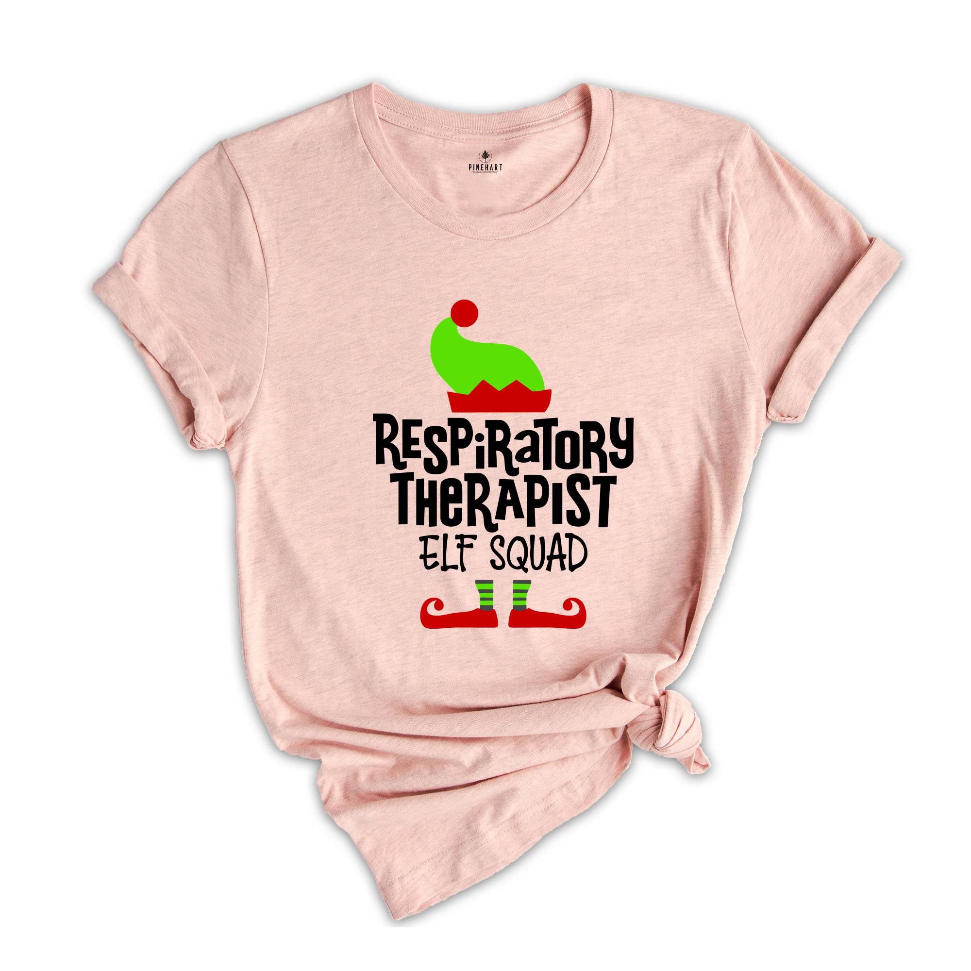 Respiratory Therapist tee, Christmas tee, Respiratory Therapist Gifts, Respiratory Therapy, Christmas Gift, Therapist Assistant, RT Elf tee