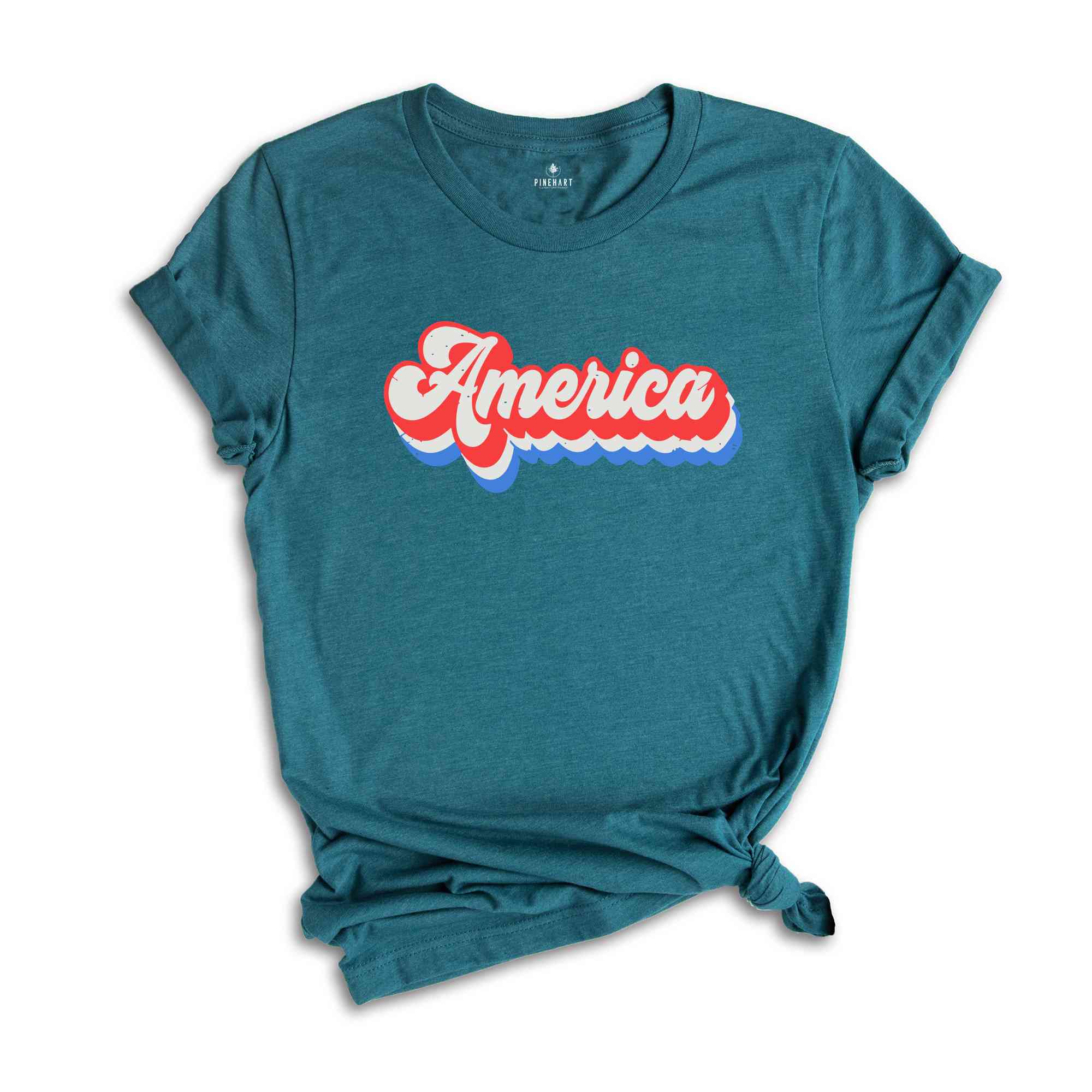 Retro America Shirt, Patriotic Shirt, Cool America Shirt, Memorial Day Tee, Cute Patriotic Shirt, Fourth of July Shirt