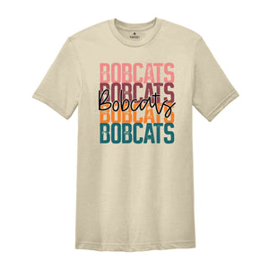 Retro Bobcats Team Shirt, Bobcats School Spirit Shirt, Baseball Bobcats Mascot Tee, Bobcats Fan Shirt, Sport Mascot Gift