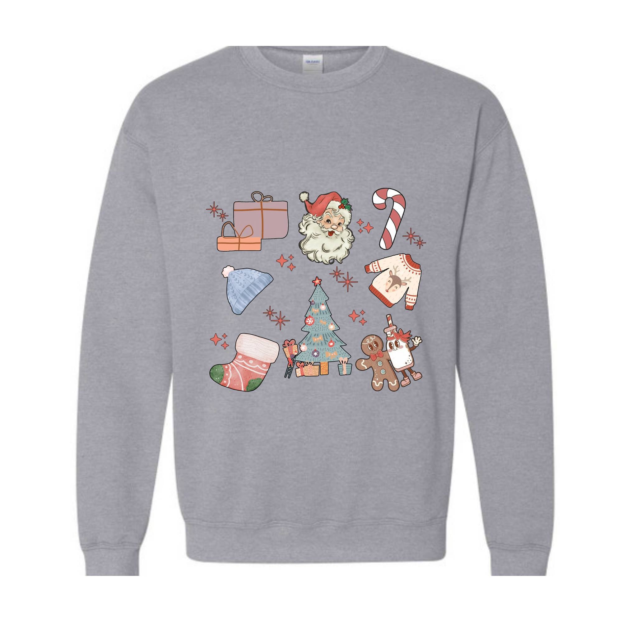 Retro Christmas Sweatshirt, Retro Christmas Stickers, Christmas Shirt, Christmas Gifts, Merry Christmas, Christmas Vibes