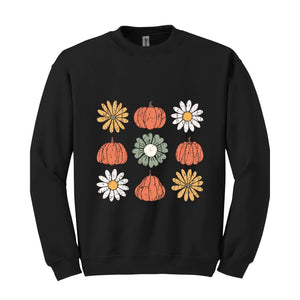 Retro Fall Sweatshirt, Pumpkin Sweatshirt, Pumpkin Spice Shirt, Autumn Sweater, Cute Fall Crewneck, Fall Crewneck, It's Fall Y'all