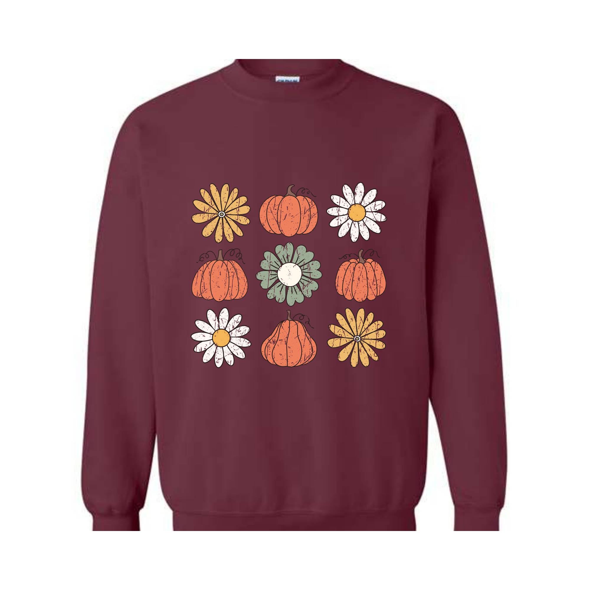 Retro Fall Sweatshirt, Pumpkin Sweatshirt, Pumpkin Spice Shirt, Autumn Sweater, Cute Fall Crewneck, Fall Crewneck, It's Fall Y'all
