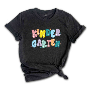 Retro Kindergarten Shirt, Kindergarten Teacher Shirt, Kindergarten Team Group Shirts, Teacher Gift, Kids Kindergarten Tee