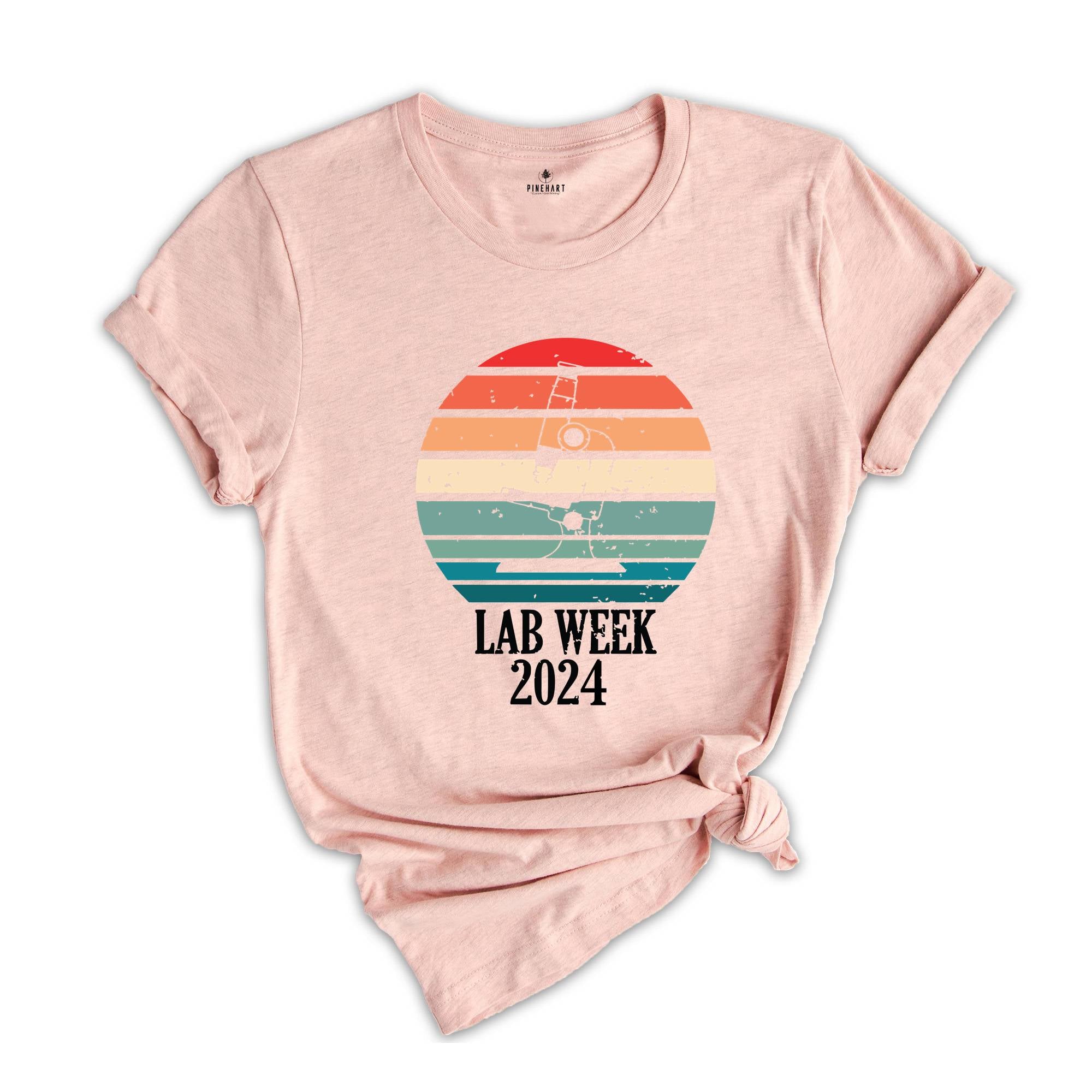 Retro Lab Week 2024 T-shirt, Medical Laboratory Tee, Science Teacher Shirt, Lab Technician Shirt, Lab Tech Apparel