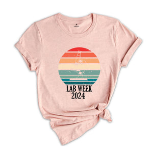 Retro Lab Week 2024 T-shirt, Medical Laboratory Tee, Science Teacher Shirt, Lab Technician Shirt, Lab Tech Apparel