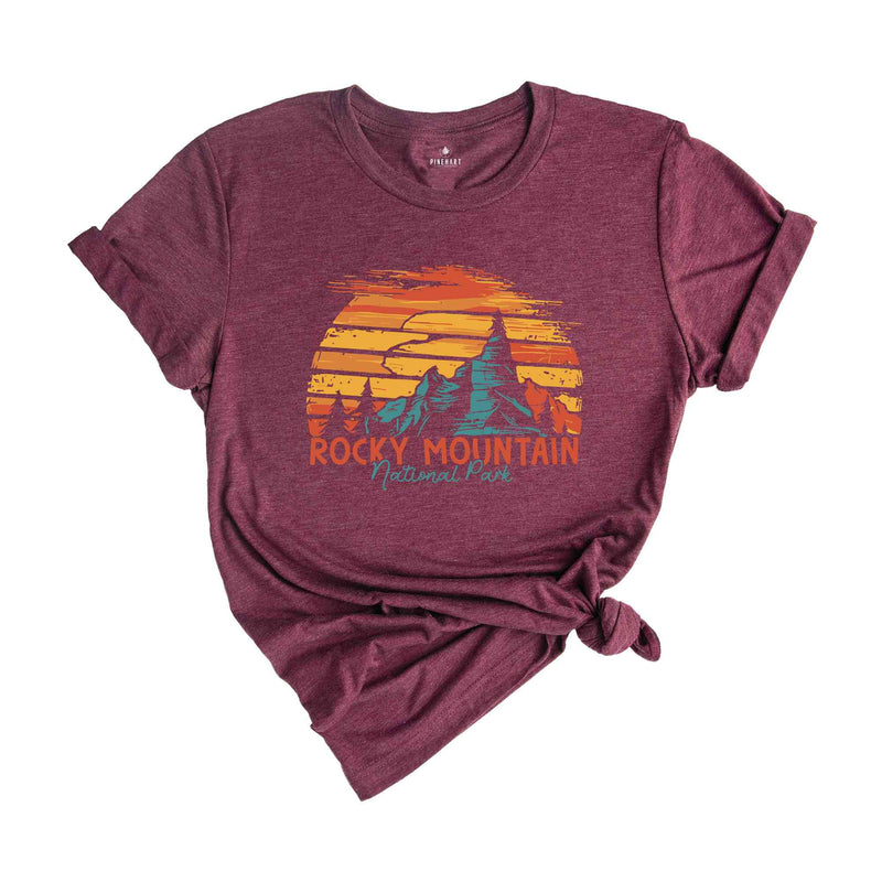 Retro Rocky Mountain National Park Shirt, Rocky Mountain T-Shirt, Adventurer Shirt, Adventure Lover Shirt, Nature Shirt, Mountain Shirt