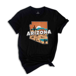 Retro State Of Arizona Shirt, State Of Arizona Shirt, State Shirt, Arizona Shirt, Arizona Lover Shirt, Family Trip Shirt, Travel Shirt