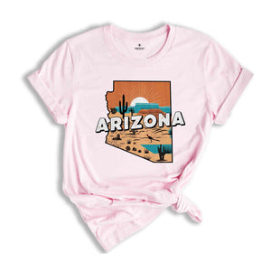 Retro State Of Arizona Shirt, State Of Arizona Shirt, State Shirt, Arizona Shirt, Arizona Lover Shirt, Family Trip Shirt, Travel Shirt