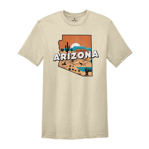 Retro State Of Arizona Shirt, State Of Arizona Shirt, State Shirt, Arizona Shirt, Arizona Lover Shirt, Family Trip Shirt, Travel Shirt