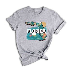 Retro State Of Florida Shirt, State Of Florida Shirt, State Shirt, Florida Shirt, Florida Lover Shirt, Family Trip Shirt, Travel Shirt