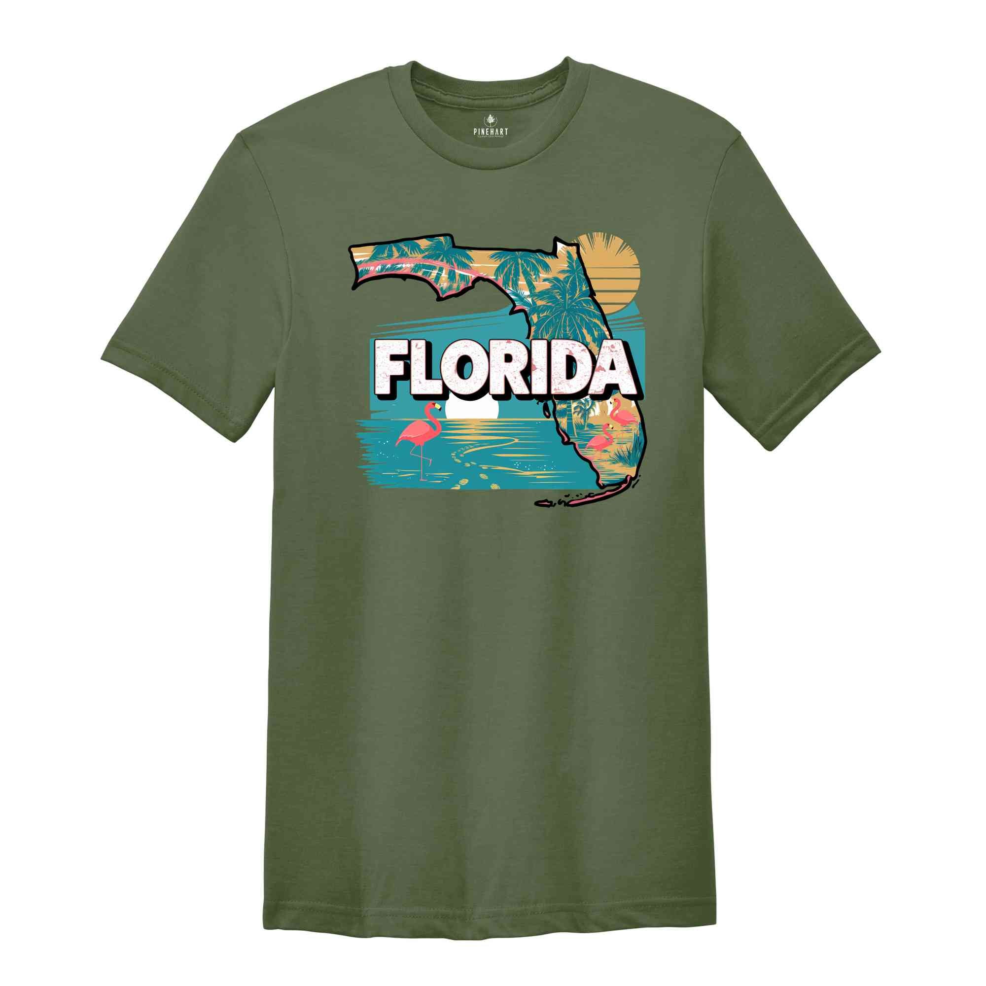 Retro State Of Florida Shirt, State Of Florida Shirt, State Shirt, Florida Shirt, Florida Lover Shirt, Family Trip Shirt, Travel Shirt