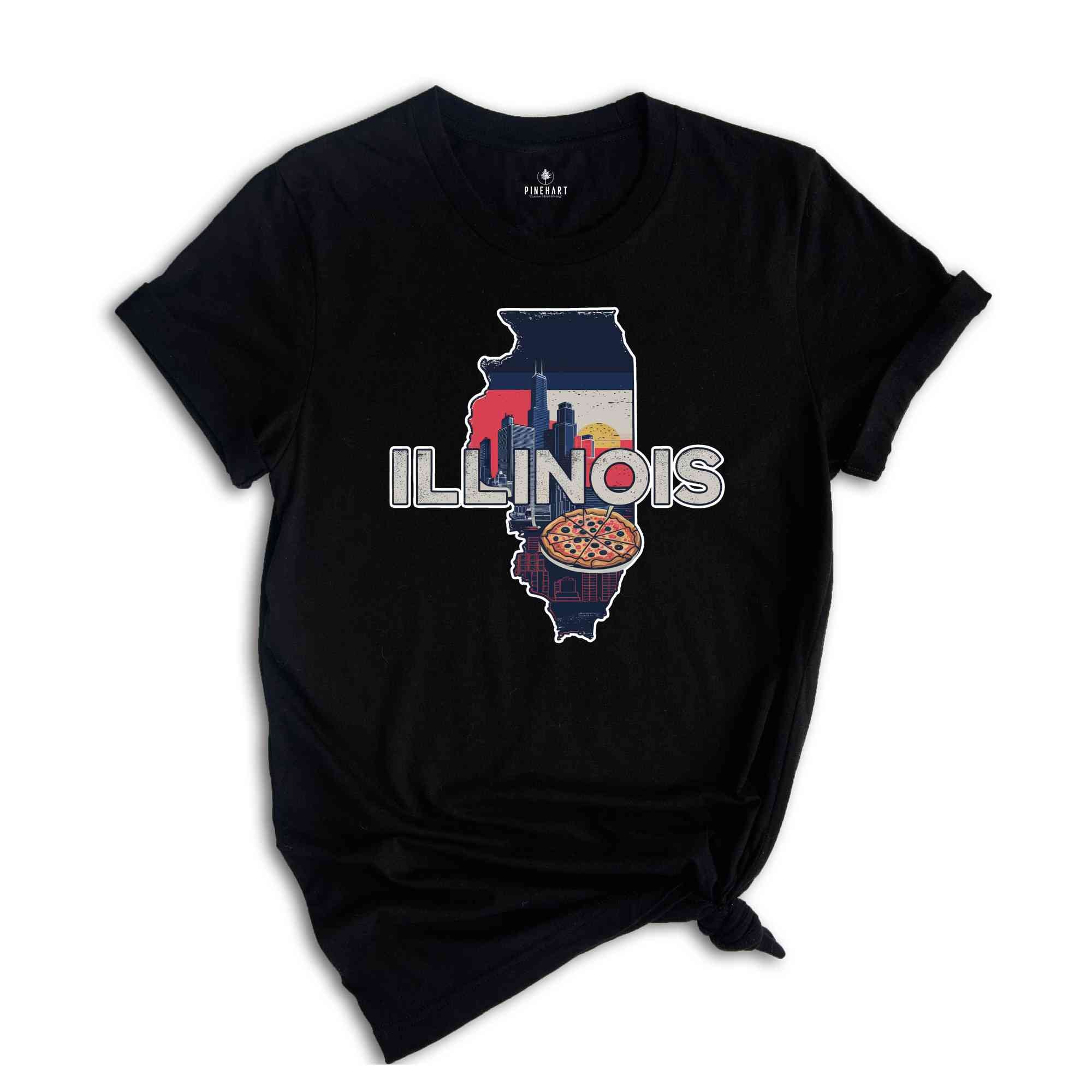 Retro State Of Illinois Shirt, State Of Illinois Shirt, State Shirt, Illinois Shirt, Illinois Lover Shirt, Family Trip Shirt, Travel Shirt