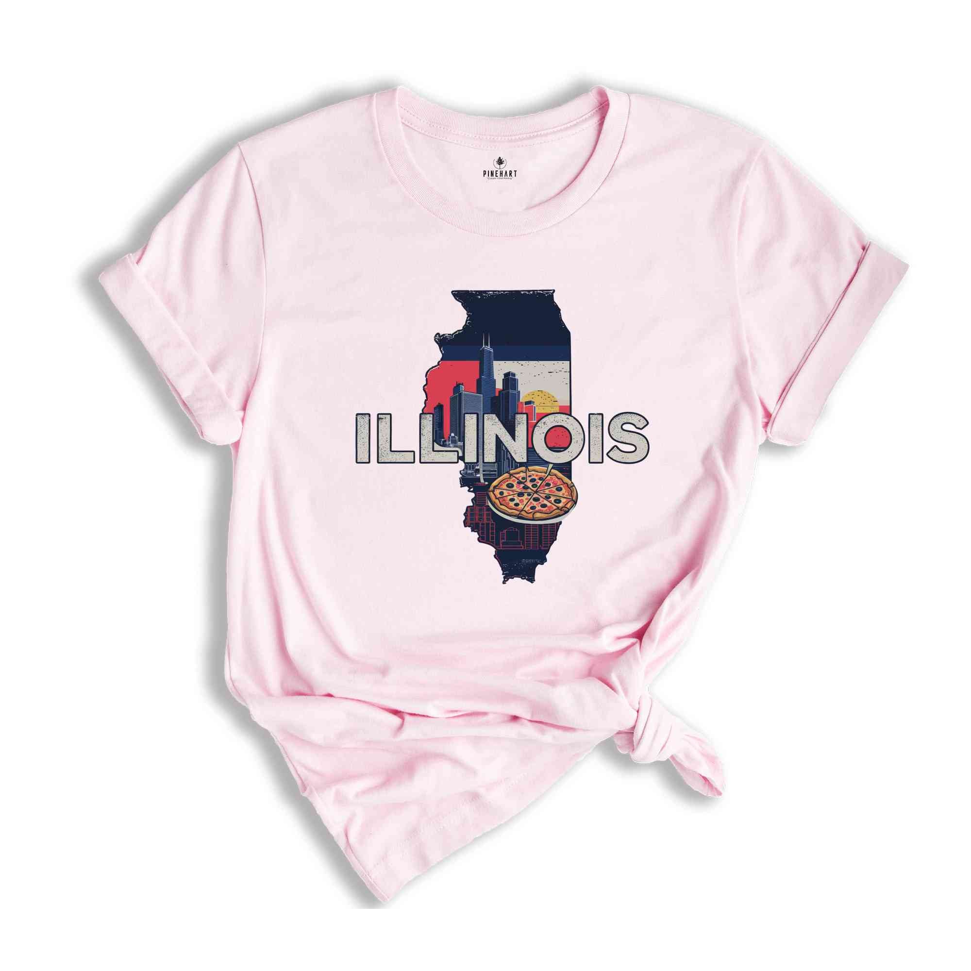 Retro State Of Illinois Shirt, State Of Illinois Shirt, State Shirt, Illinois Shirt, Illinois Lover Shirt, Family Trip Shirt, Travel Shirt