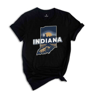 Retro State Of Indiana Shirt, State Of Indiana Shirt, State Shirt, Indiana Shirt, Indiana Lover Shirt, Family Trip Shirt, Travel Shirt