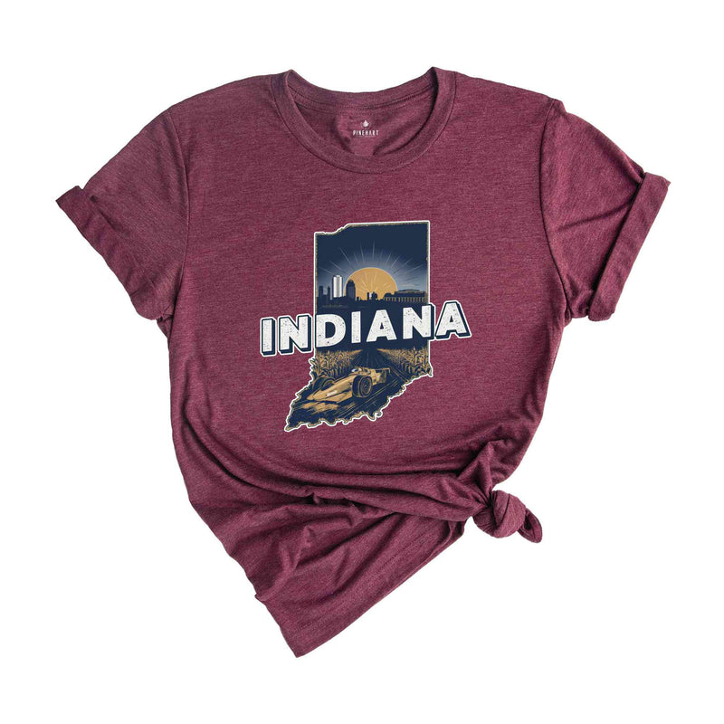 Retro State Of Indiana Shirt, State Of Indiana Shirt, State Shirt, Indiana Shirt, Indiana Lover Shirt, Family Trip Shirt, Travel Shirt