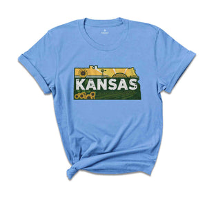 Retro State Of Kansas Shirt, State Of Kansas Shirt, State Shirt, Kansas Shirt, Kansas Lover Shirt, Family Trip Shirt, Travel Shirt