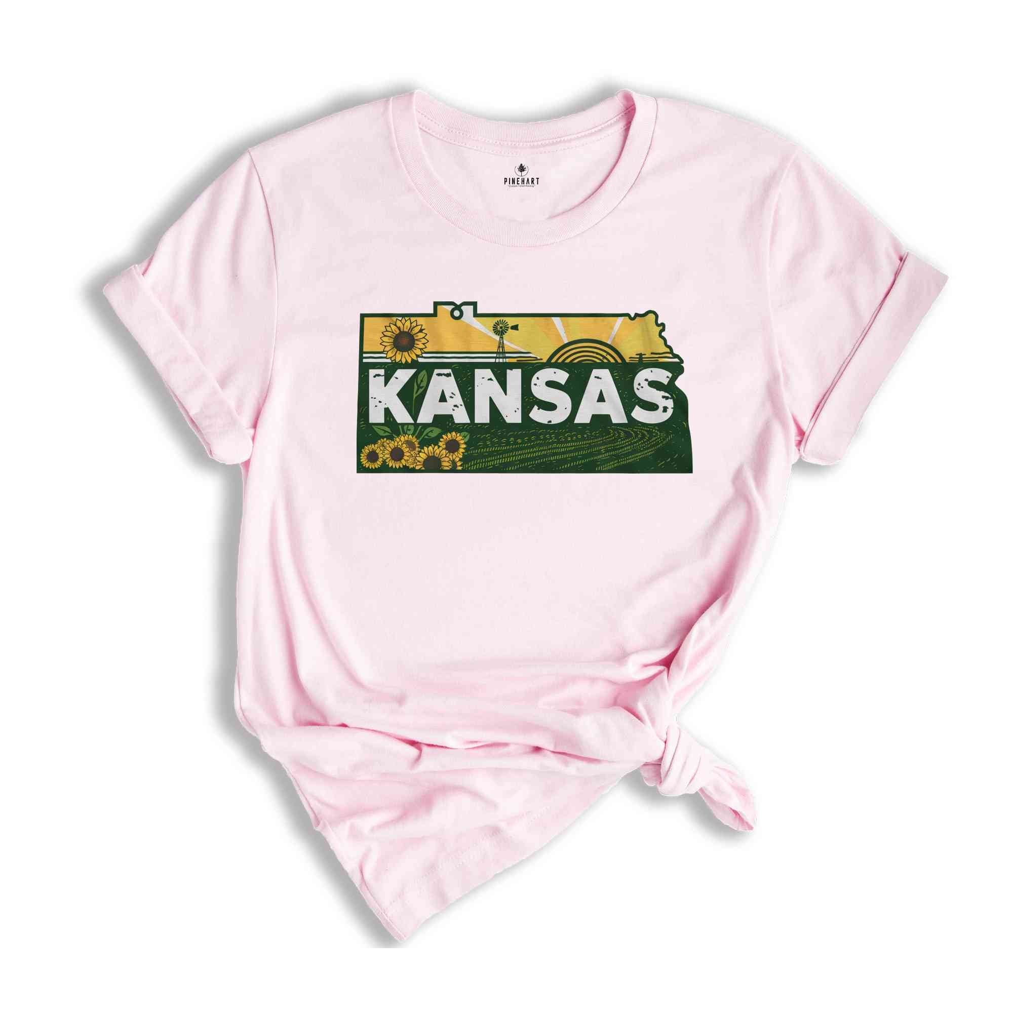 Retro State Of Kansas Shirt, State Of Kansas Shirt, State Shirt, Kansas Shirt, Kansas Lover Shirt, Family Trip Shirt, Travel Shirt