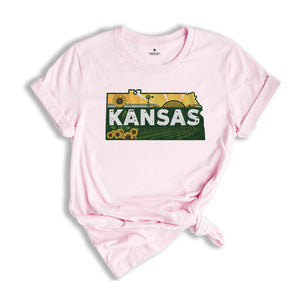 Retro State Of Kansas Shirt, State Of Kansas Shirt, State Shirt, Kansas Shirt, Kansas Lover Shirt, Family Trip Shirt, Travel Shirt