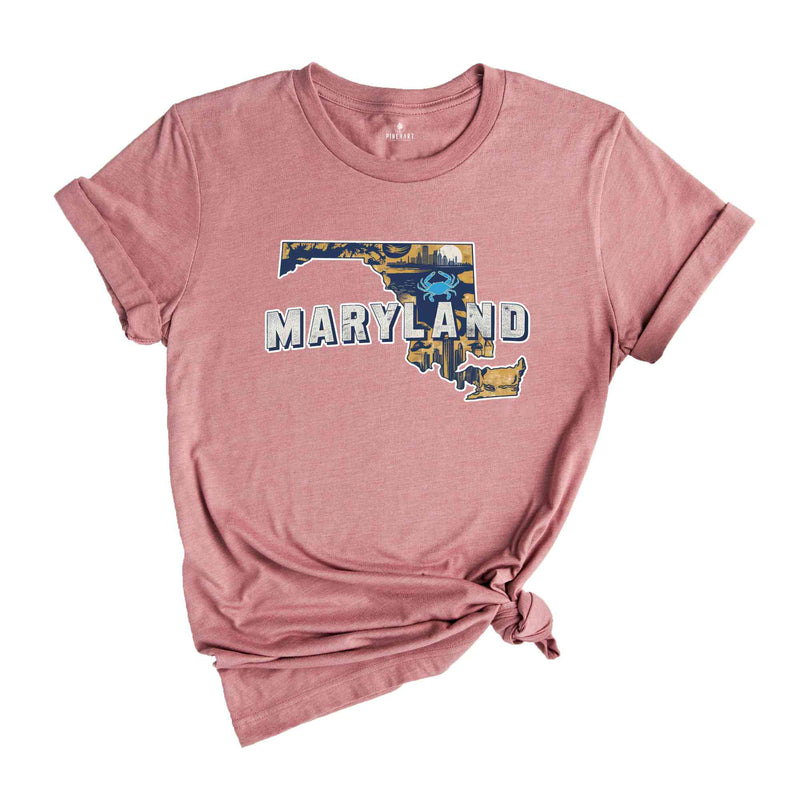 Retro State Of Maryland Shirt, State Of Maryland Shirt, State Shirt, Maryland Shirt, Maryland Lover Shirt, Family Trip Shirt, Travel Shirt