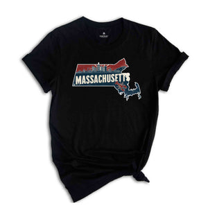 Retro State Of Massachusetts Shirt, State Of Massachusetts Shirt, Massachusetts Shirt, Massachusetts Lover Shirt, Family Trip Shirt