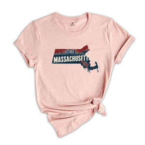 Retro State Of Massachusetts Shirt, State Of Massachusetts Shirt, Massachusetts Shirt, Massachusetts Lover Shirt, Family Trip Shirt