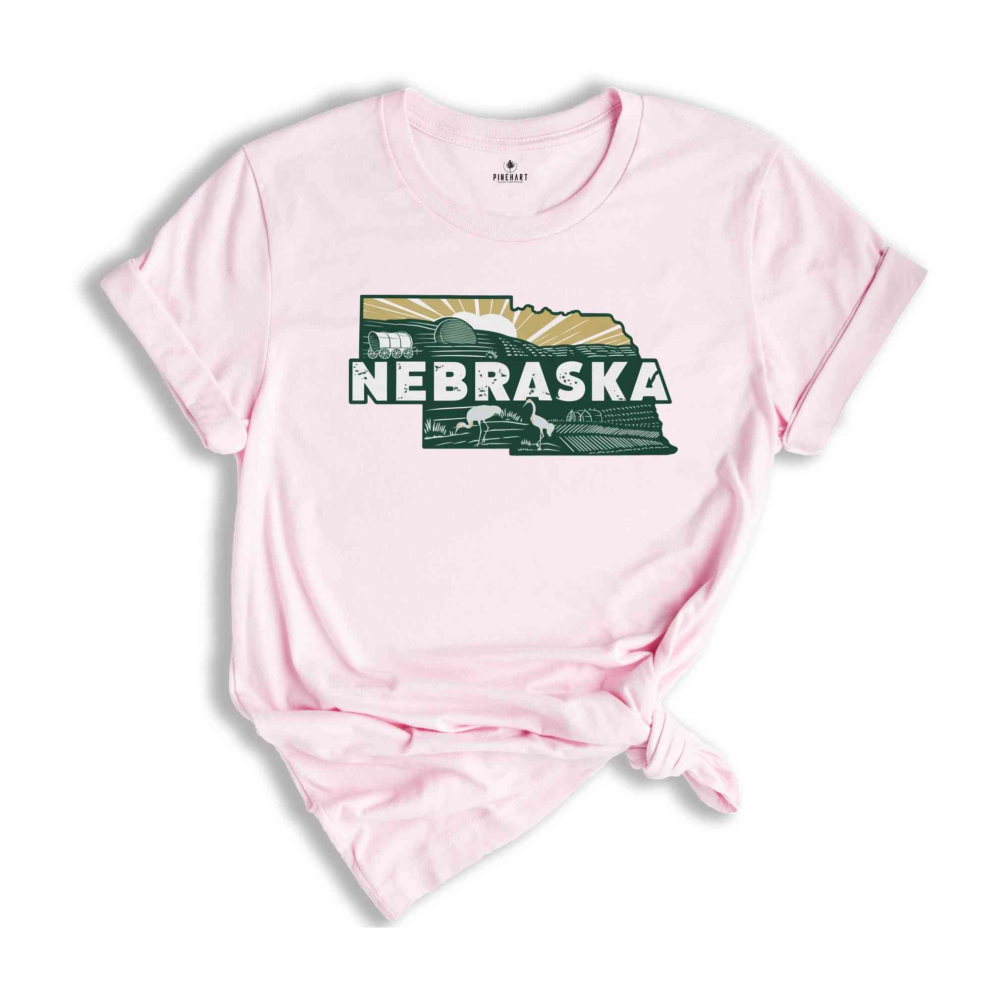 Retro State Of Nebraska Shirt, State Of Nebraska Shirt, State Shirt, Nebraska Shirt, Nebraska Lover Shirt, Family Trip Shirt, Travel Shirt