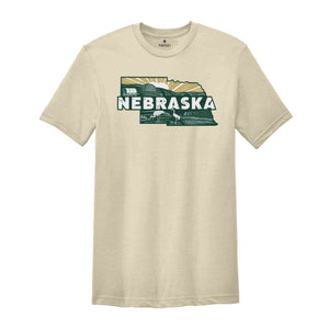 Retro State Of Nebraska Shirt, State Of Nebraska Shirt, State Shirt, Nebraska Shirt, Nebraska Lover Shirt, Family Trip Shirt, Travel Shirt