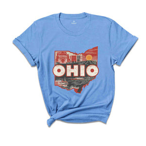 Retro State Of Ohio Shirt, State Of Ohio Shirt, State Shirt, Ohio Shirt, Ohio Lover Shirt, Family Trip Shirt, Travel Shirt