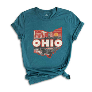 Retro State Of Ohio Shirt, State Of Ohio Shirt, State Shirt, Ohio Shirt, Ohio Lover Shirt, Family Trip Shirt, Travel Shirt