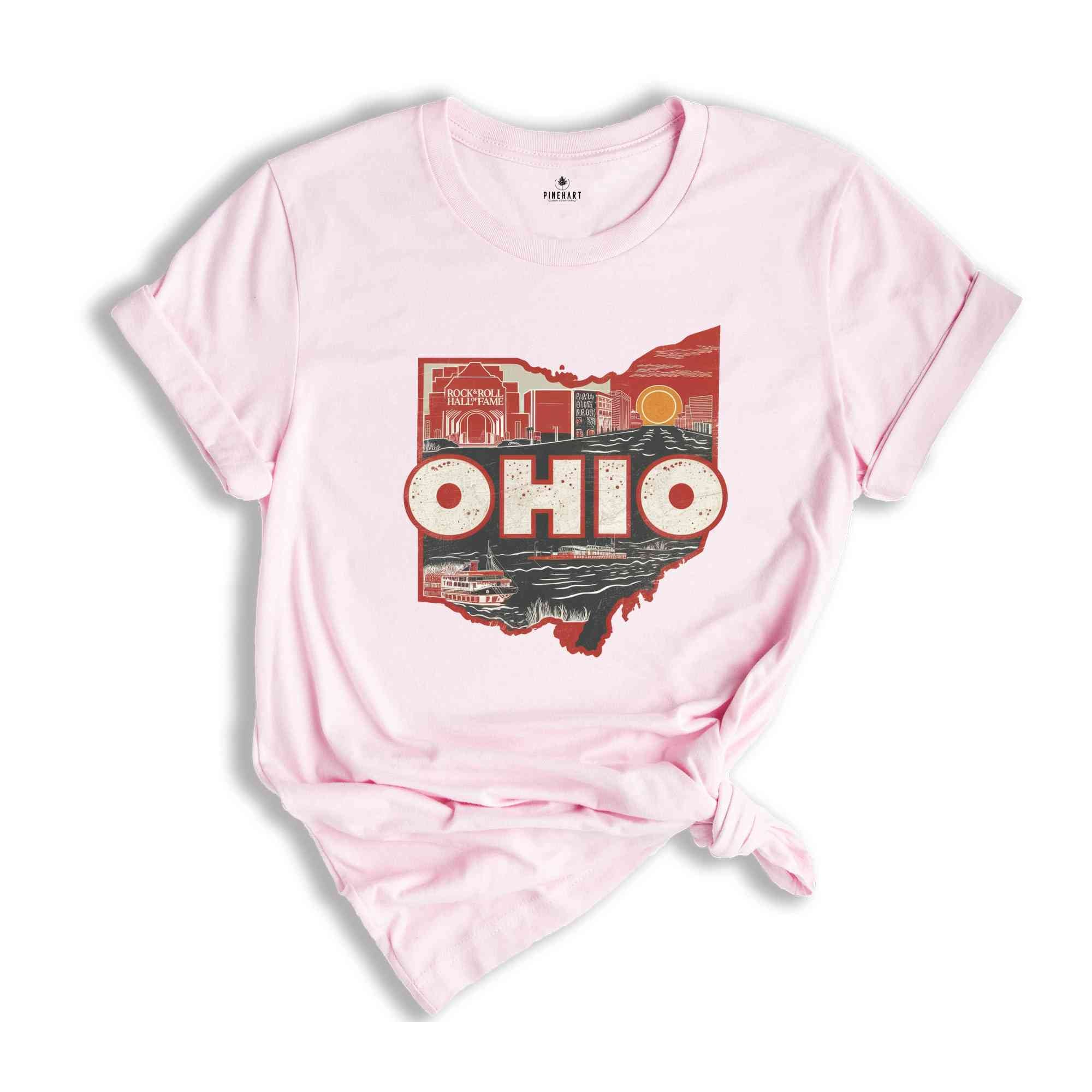 Retro State Of Ohio Shirt, State Of Ohio Shirt, State Shirt, Ohio Shirt, Ohio Lover Shirt, Family Trip Shirt, Travel Shirt