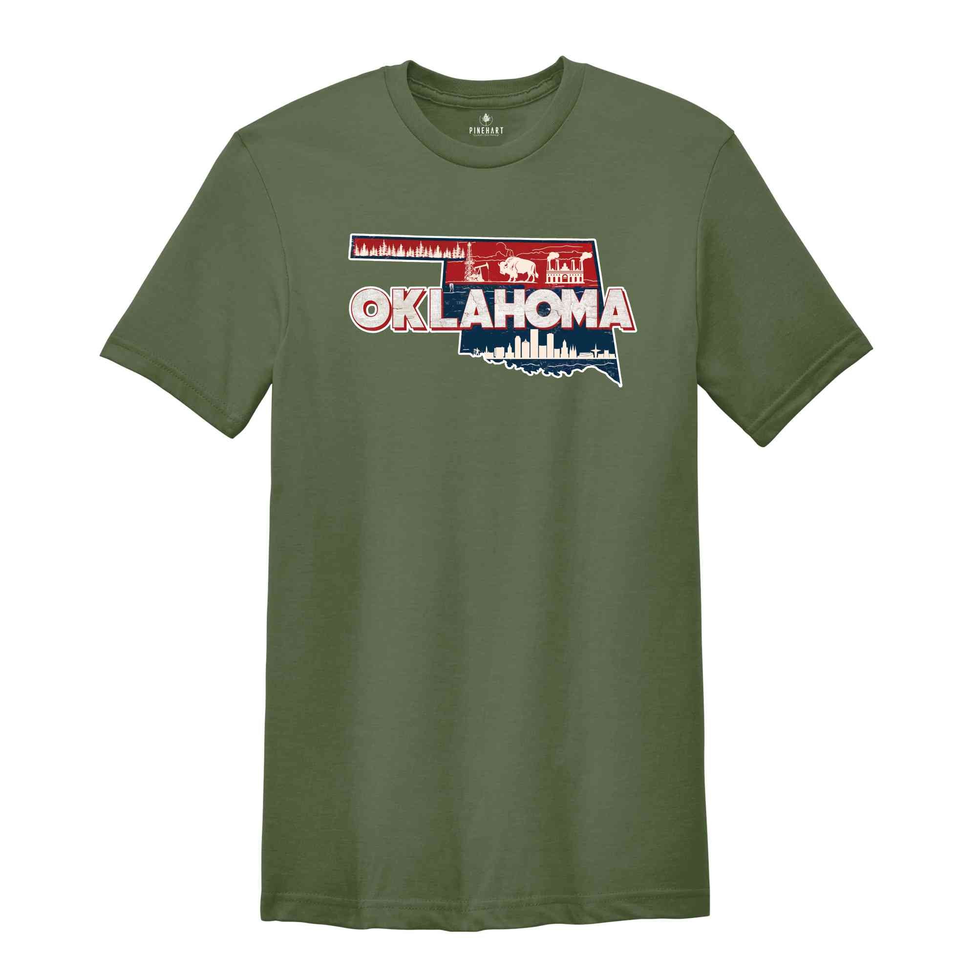 Retro State Of Oklahoma Shirt, State Of Oklahoma Shirt, State Shirt, Oklahoma Shirt, Oklahoma Lover Shirt, Family Trip Shirt, Travel Shirt