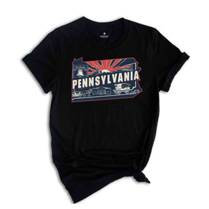 Retro State Of Pennsylvania Shirt, State Of Pennsylvania Shirt, State Shirt, Pennsylvania Lover Shirt, Family Trip Shirt, Travel Shirt