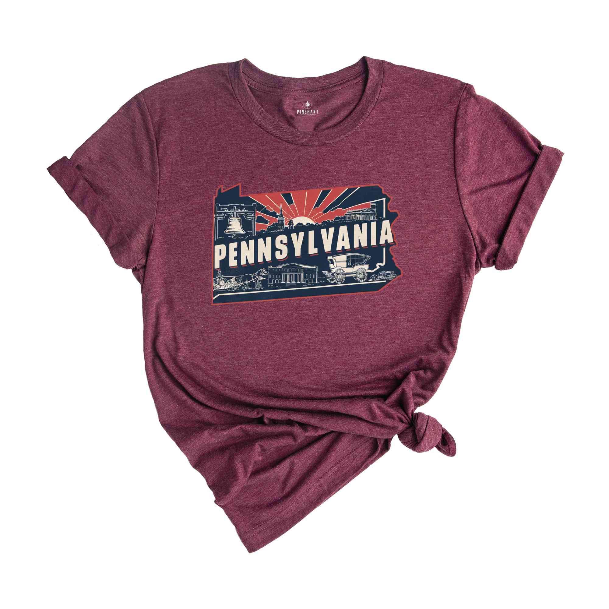 Retro State Of Pennsylvania Shirt, State Of Pennsylvania Shirt, State Shirt, Pennsylvania Lover Shirt, Family Trip Shirt, Travel Shirt