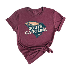 Retro State Of South Carolina Shirt, State Of South Carolina Shirt, State Shirt, South Carolina Shirt, South Carolina Lover Shirt