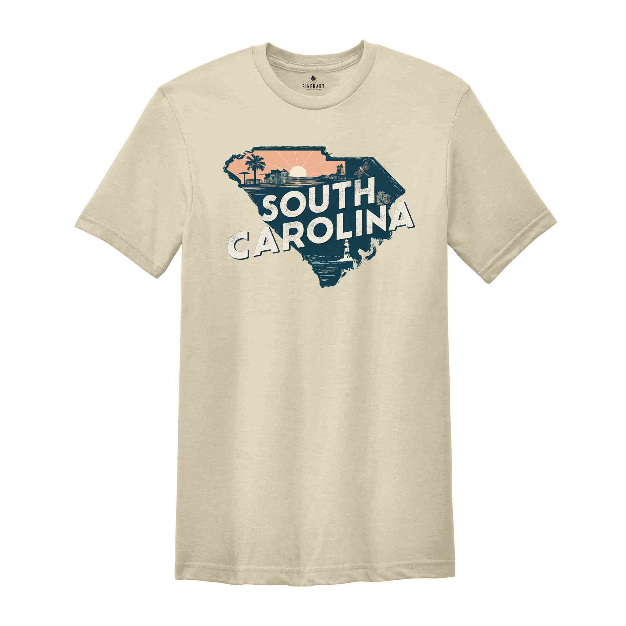 Retro State Of South Carolina Shirt, State Of South Carolina Shirt, State Shirt, South Carolina Shirt, South Carolina Lover Shirt