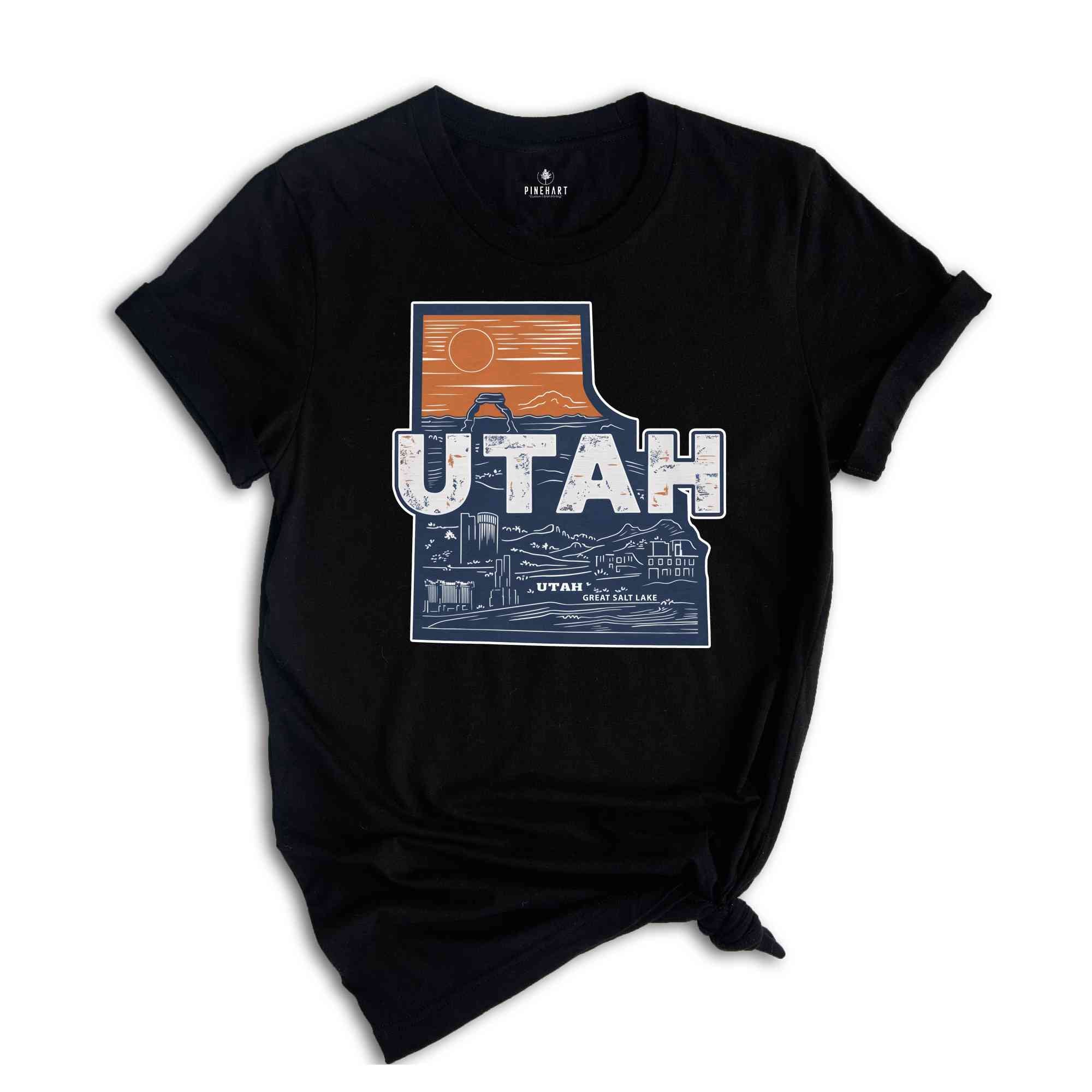 Retro State Of Utah Shirt, State Of Utah Shirt, State Shirt, Utah Shirt, Utah Lover Shirt, Family Trip Shirt, Travel Shirt