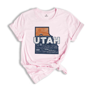 Retro State Of Utah Shirt, State Of Utah Shirt, State Shirt, Utah Shirt, Utah Lover Shirt, Family Trip Shirt, Travel Shirt